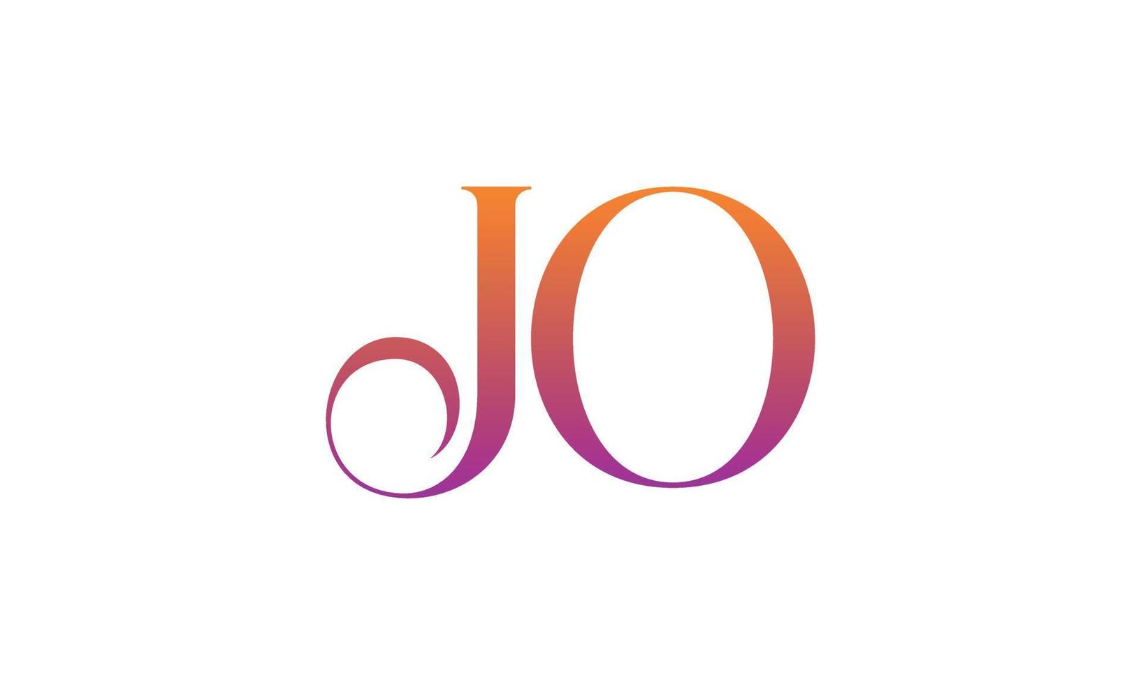 Letter JO Vector Logo Free Template Free Vector