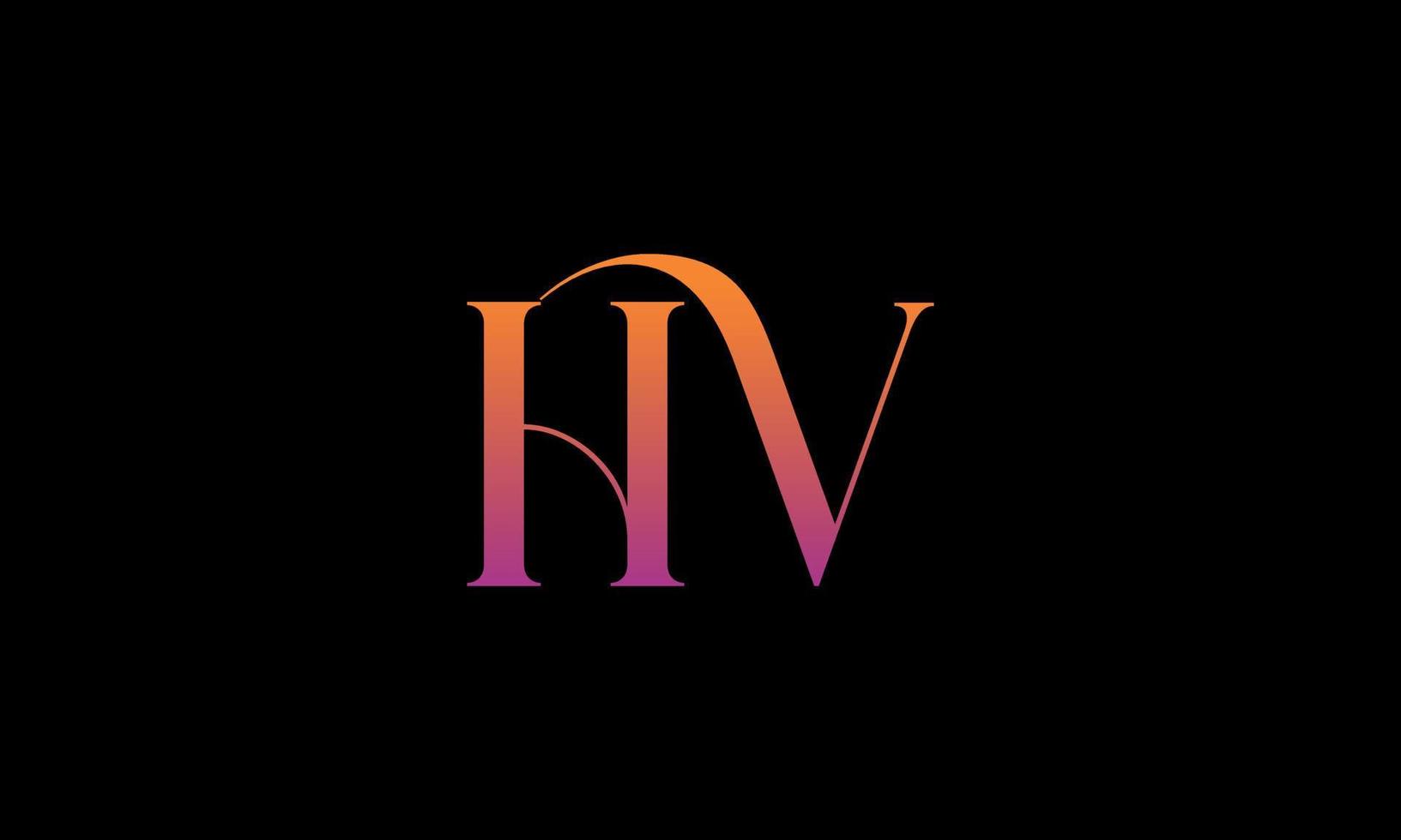 Letter HV Vector Logo Free Template Free Vector