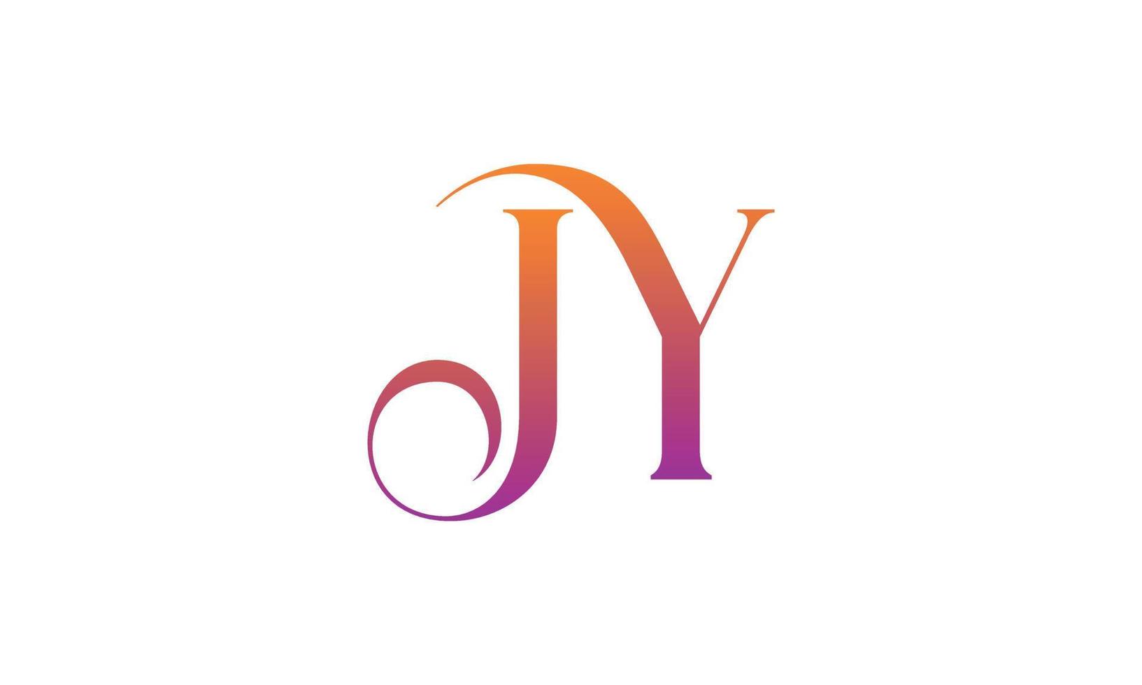 carta jy vector logo plantilla gratis vector gratis