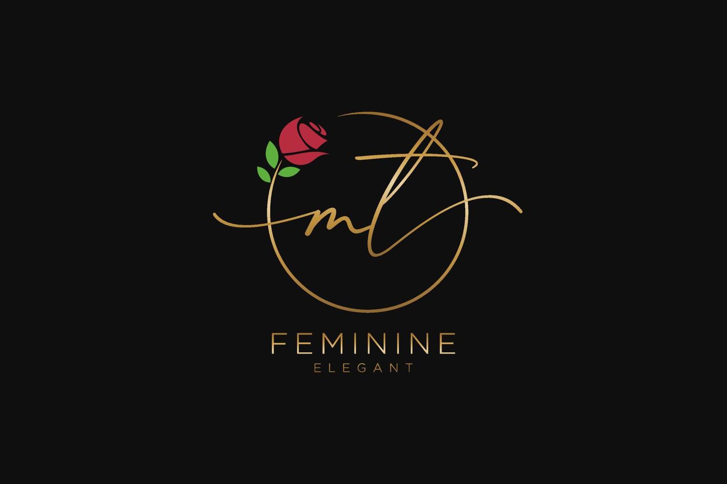 monograma de belleza de logotipo femenino mt inicial y diseño de logotipo elegante, logotipo de escritura a mano de firma inicial, boda, moda, floral y botánica con plantilla creativa. vector