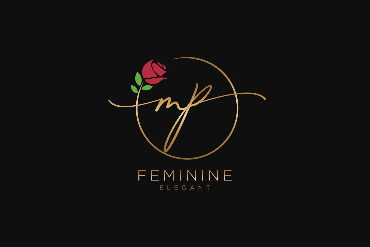 PM Feminine logo beauty monogram and elegant logo design, handwriting logo  of initial signature, wedding, fashion, floral and botanical with creative  Stock Vector Image & Art - Alamy