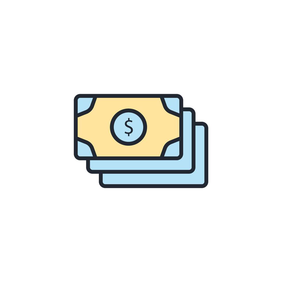iconos de salario símbolo elementos vectoriales para web infográfico vector