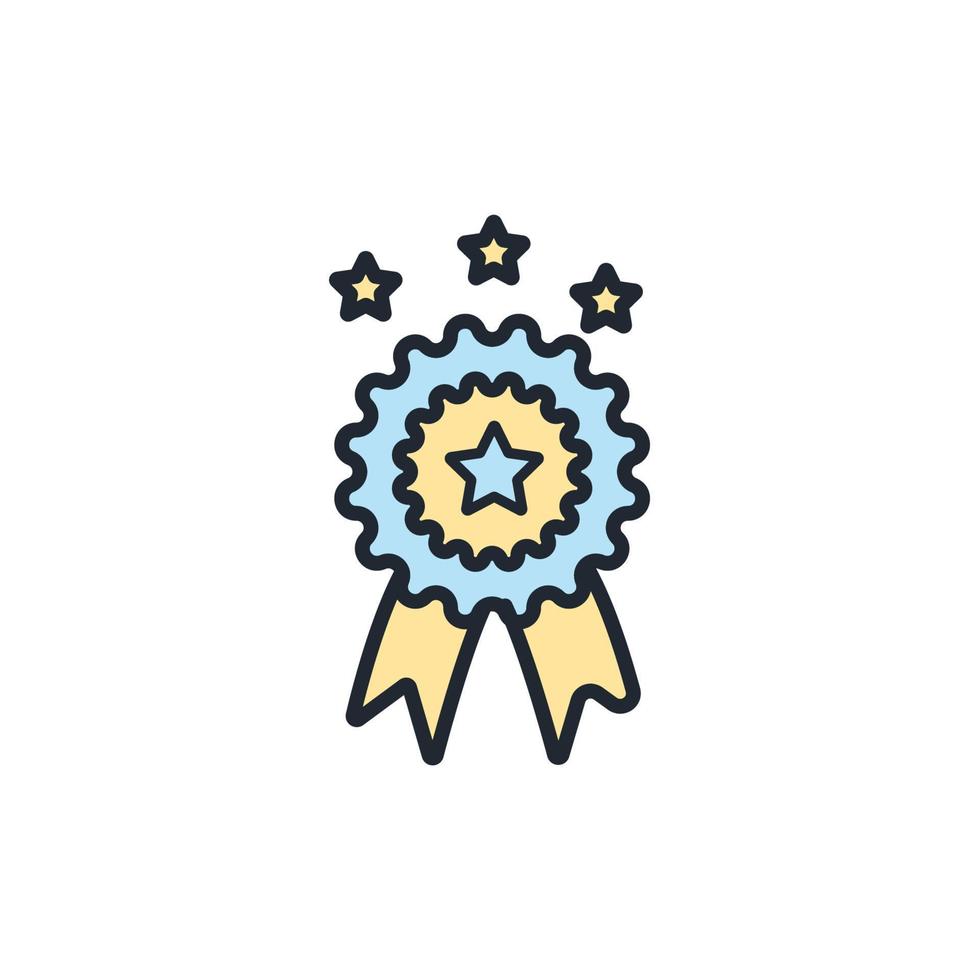 achievement award icons  symbol vector elements for infographic web