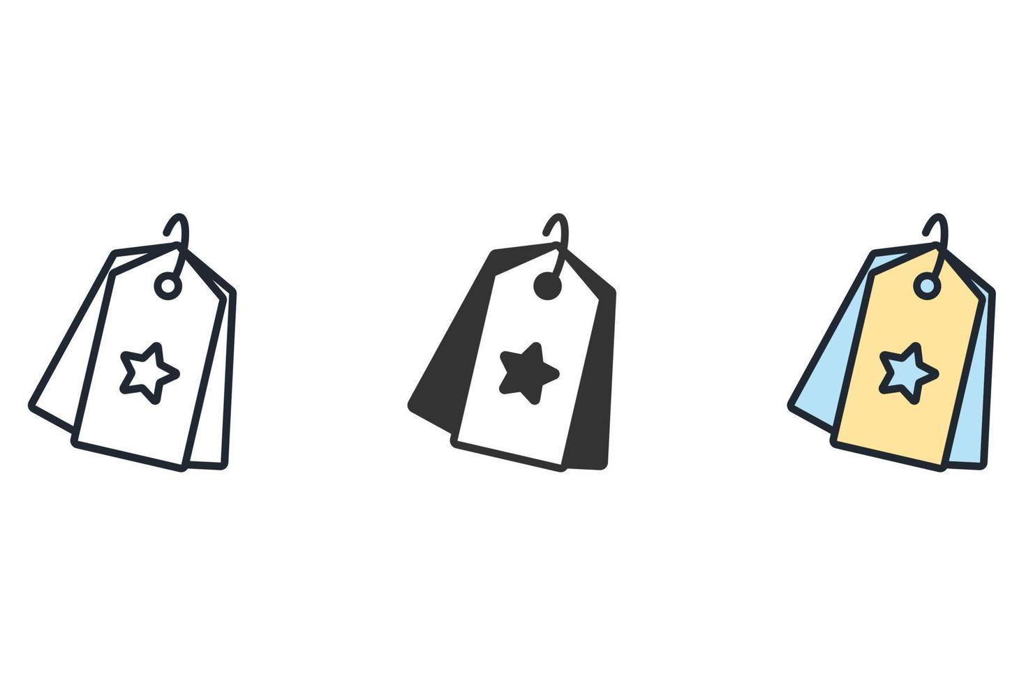 staff discount icons  symbol vector elements for infographic web