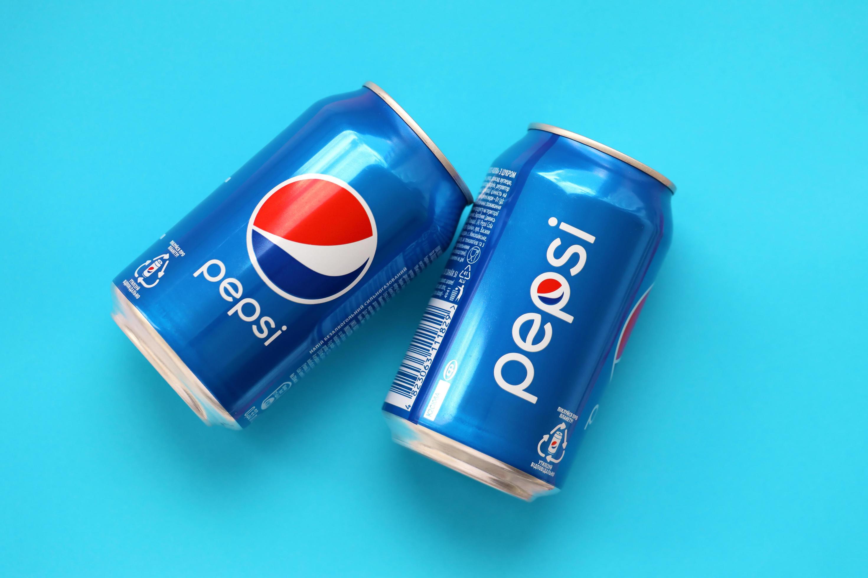 TERNOPIL, UKRAINE - MAY 28, 2022 Cold Pepsi drink can. Pepsi is a  carbonated soft drink produced by PepsiCo 11837868 Stock Photo at Vecteezy