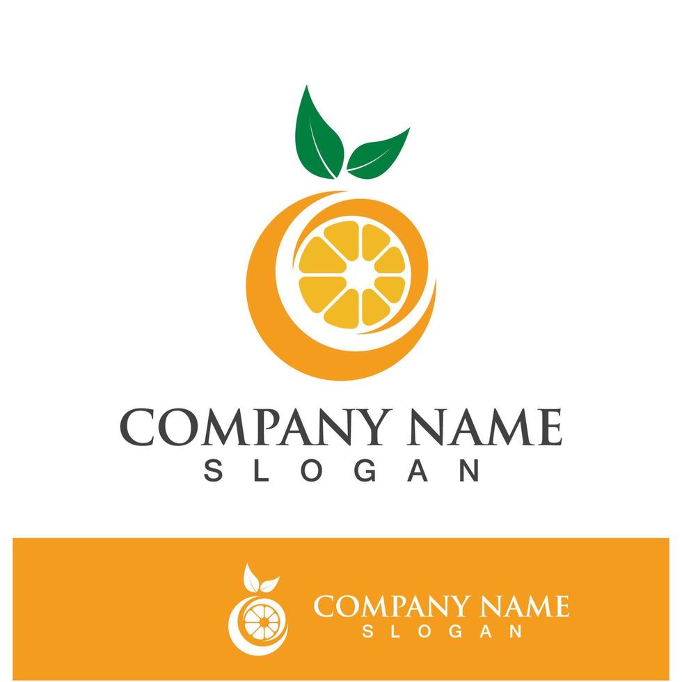 icono de vector de logotipo y símbolo naranja