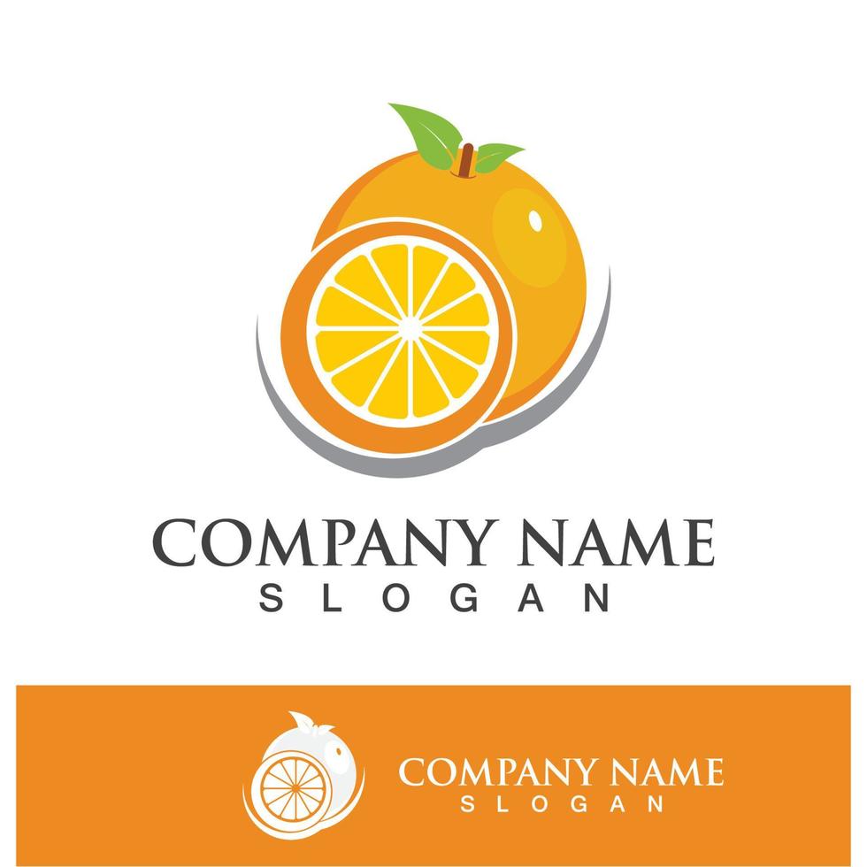 Orange logo icon design illustration vector