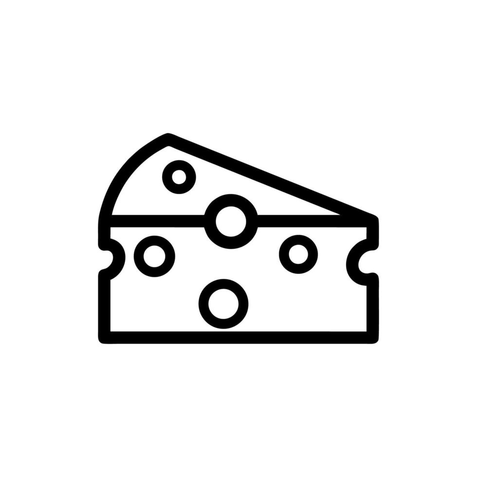 icono de queso vector