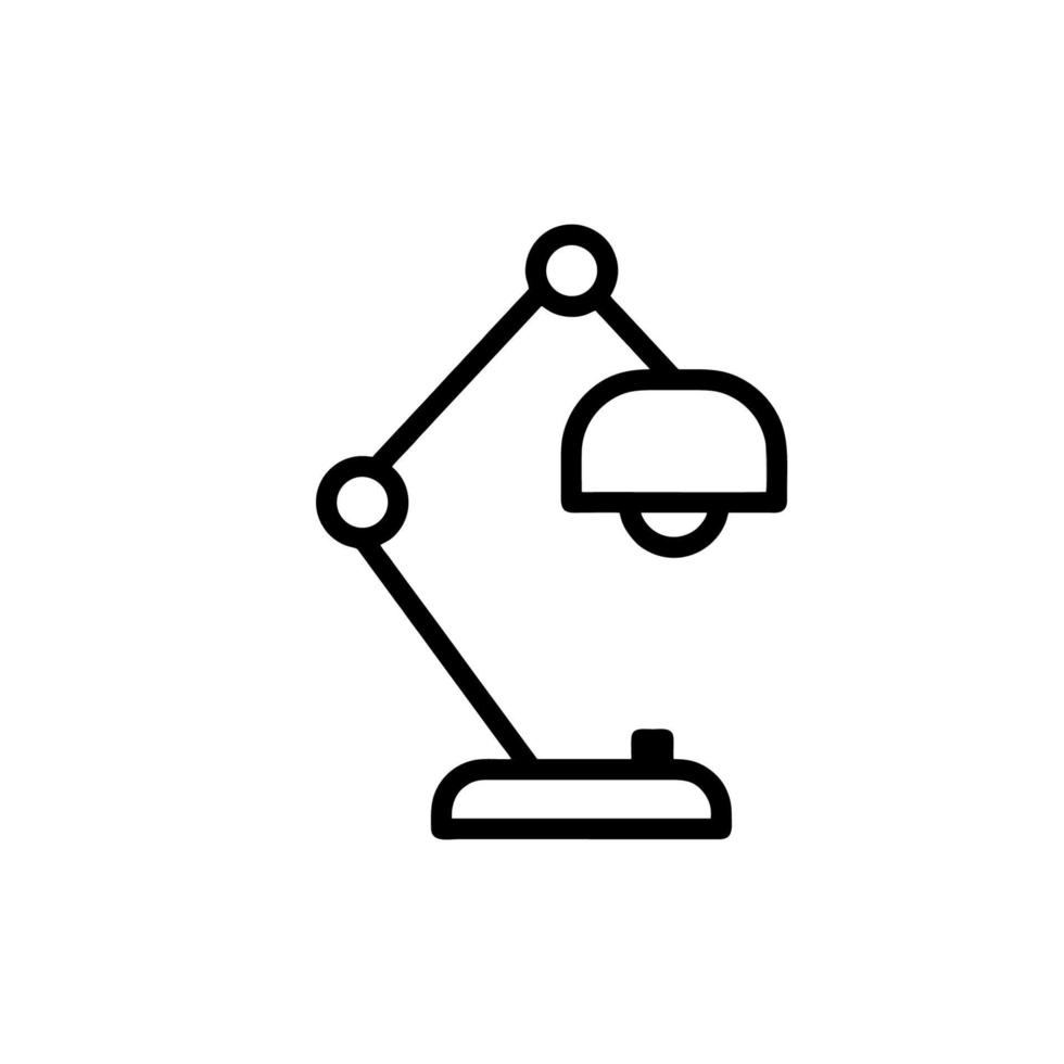 Desklamp icon vector