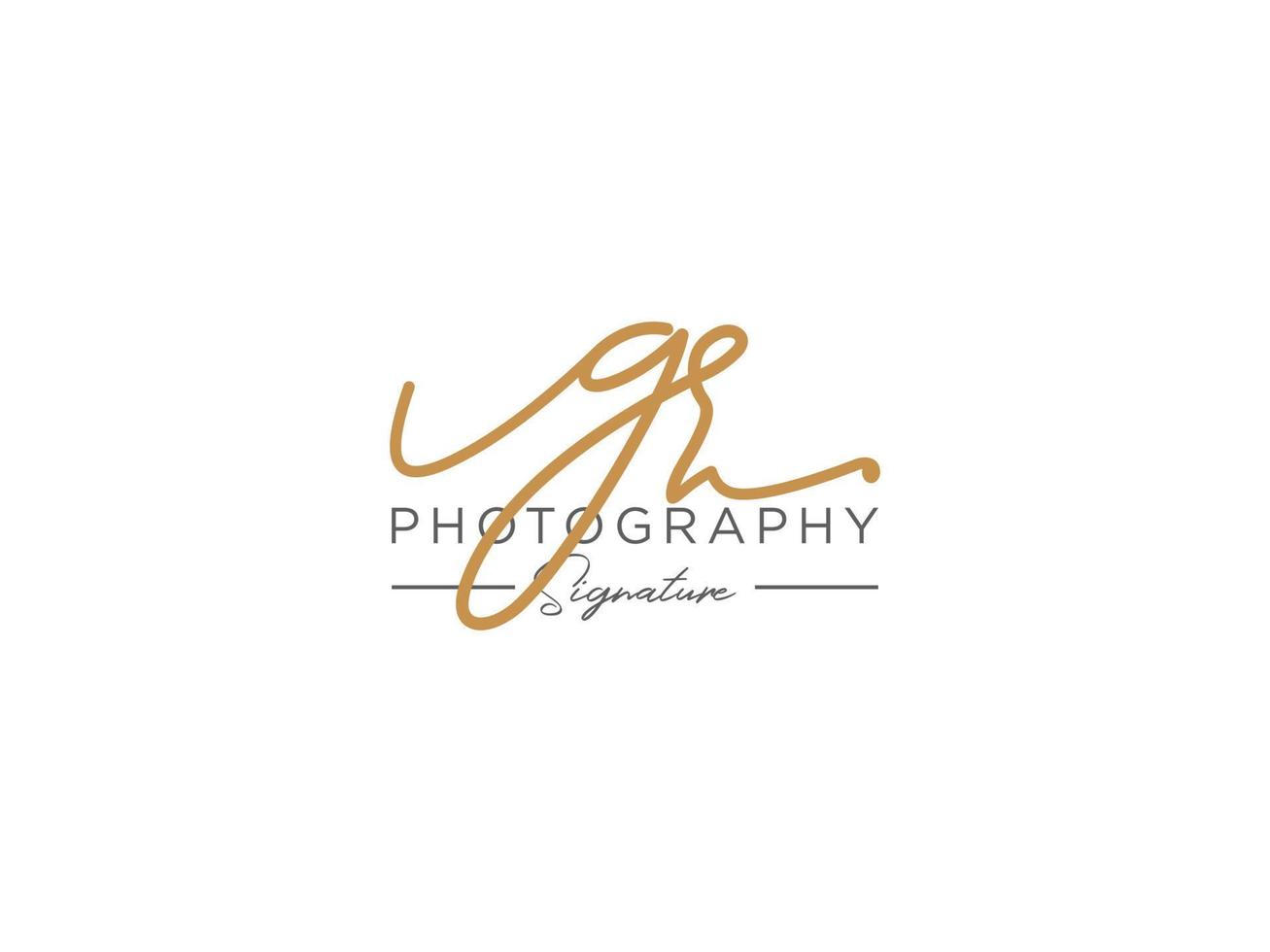 Letter GR Signature Logo Template Vector