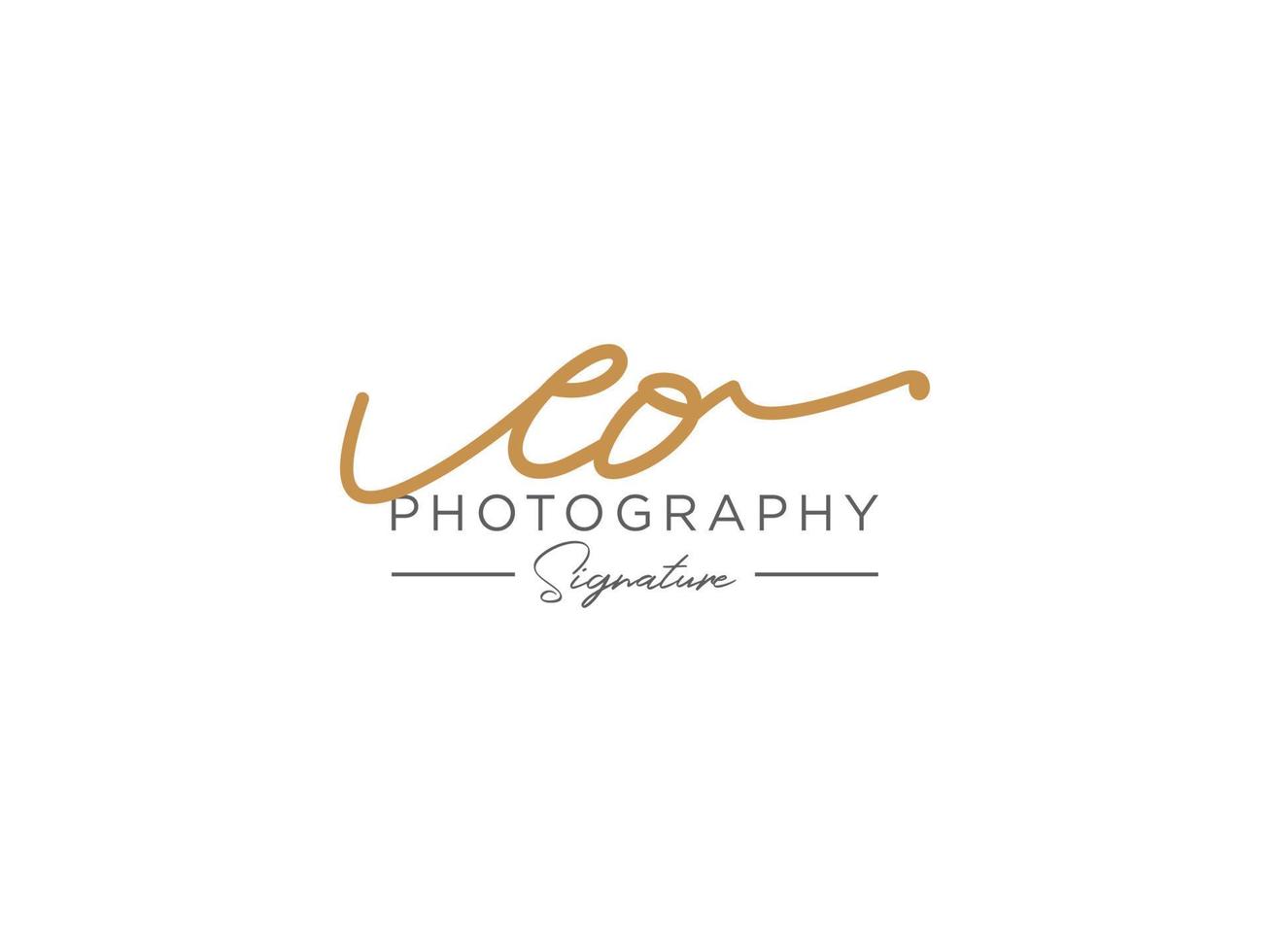 Letter EO Signature Logo Template Vector