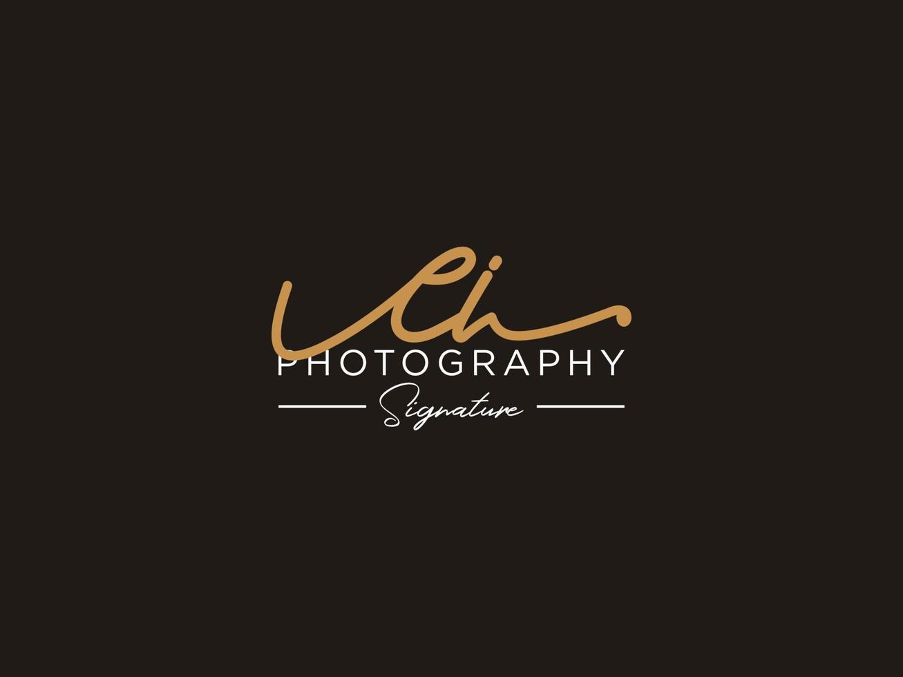 Letter EI Signature Logo Template Vector