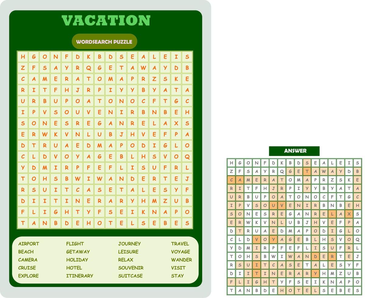 Rompecabezas de búsqueda de palabras para imprimir. Divertida hoja de