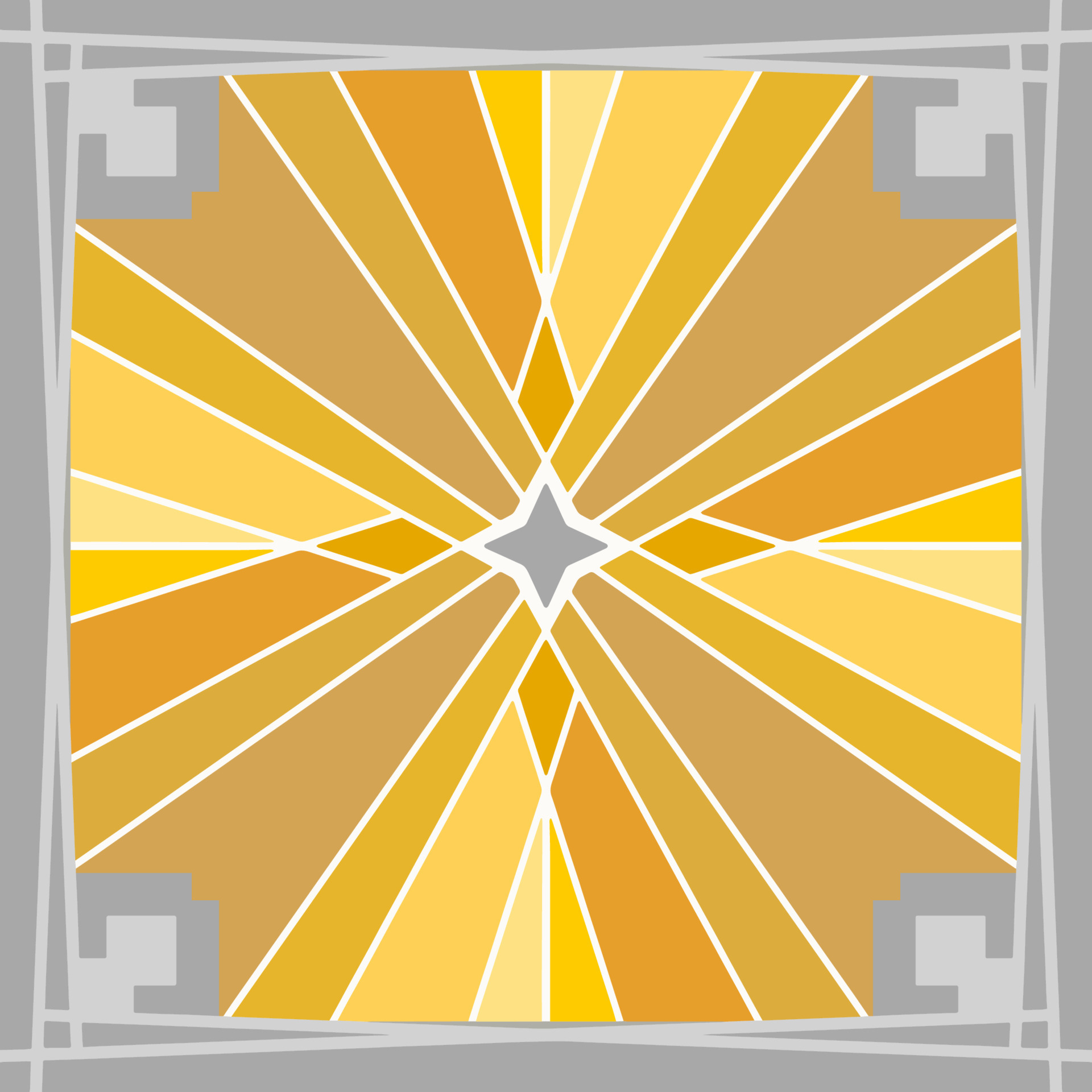 Geometric Yellow pattern design Ideal for silk scarf, kerchief, bandana