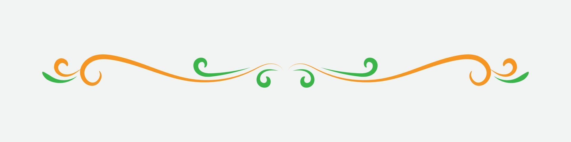 text divider. Calligraphic ornament. Vintage Decorations. Vector isolated illustration.