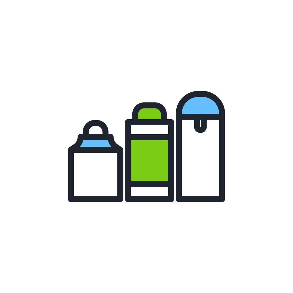 Water bottle icon, Reduce plastic waste, Zero waste, Vector. vector