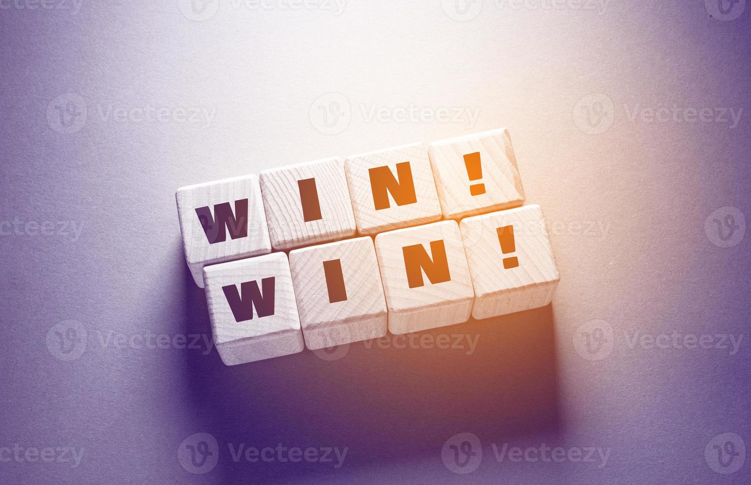 Win Word with Wooden Cubes photo