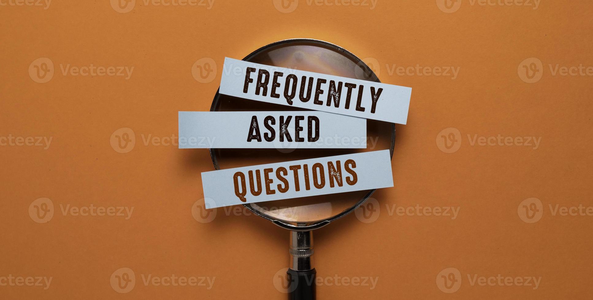 Words with Faq Business Concept idea photo