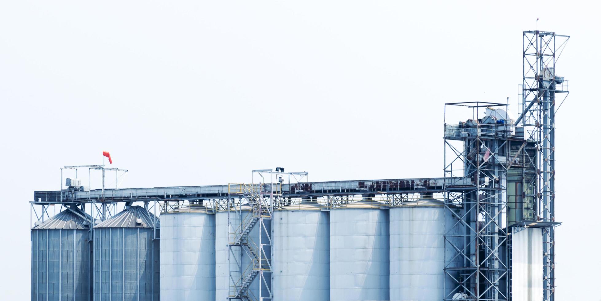 Beer fermentation tank or brewing plant photo