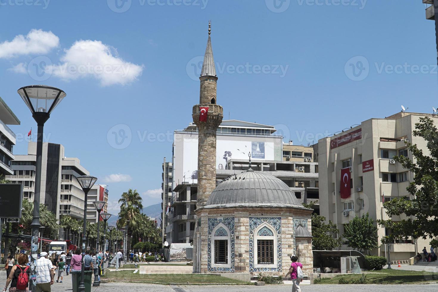 Konak mosque in konak square in Izmir, Turkey photo