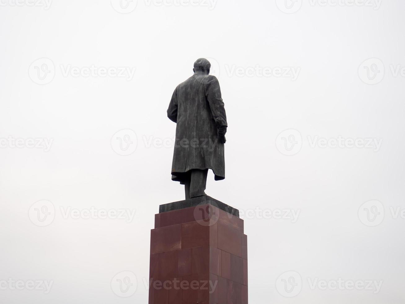 Monument to the revolutionary. Back view. photo