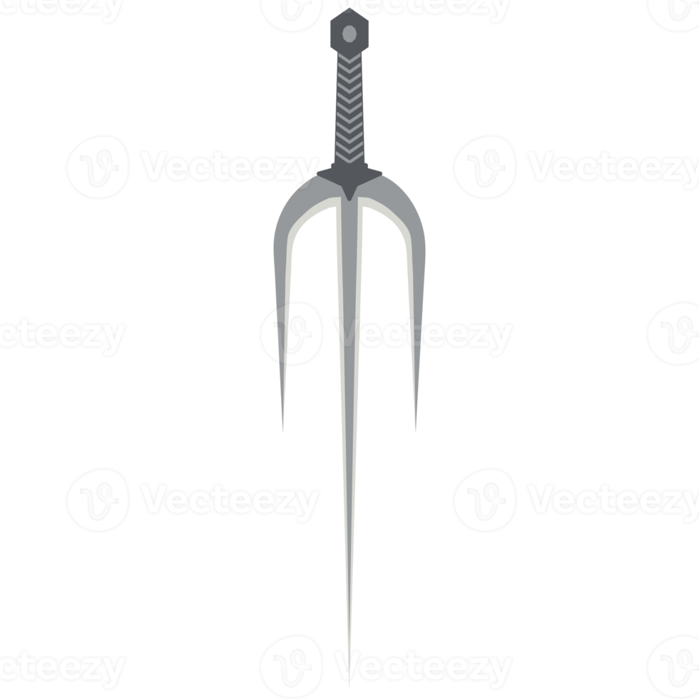 trishula tridente sai arma tática afiada de uma mão png