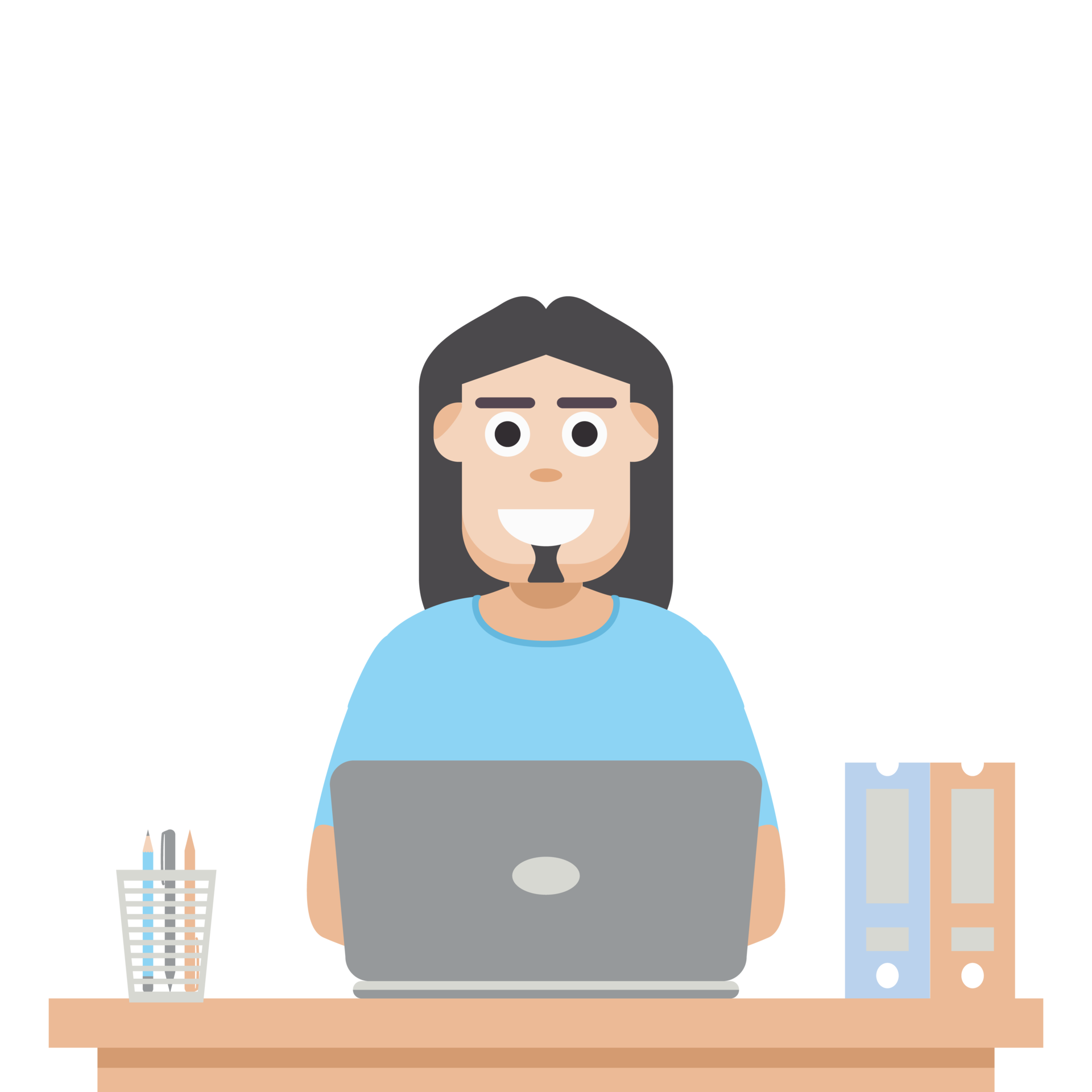 free-man-using-laptop-for-work-from-home-wear-t-shirt-11841142-png-with