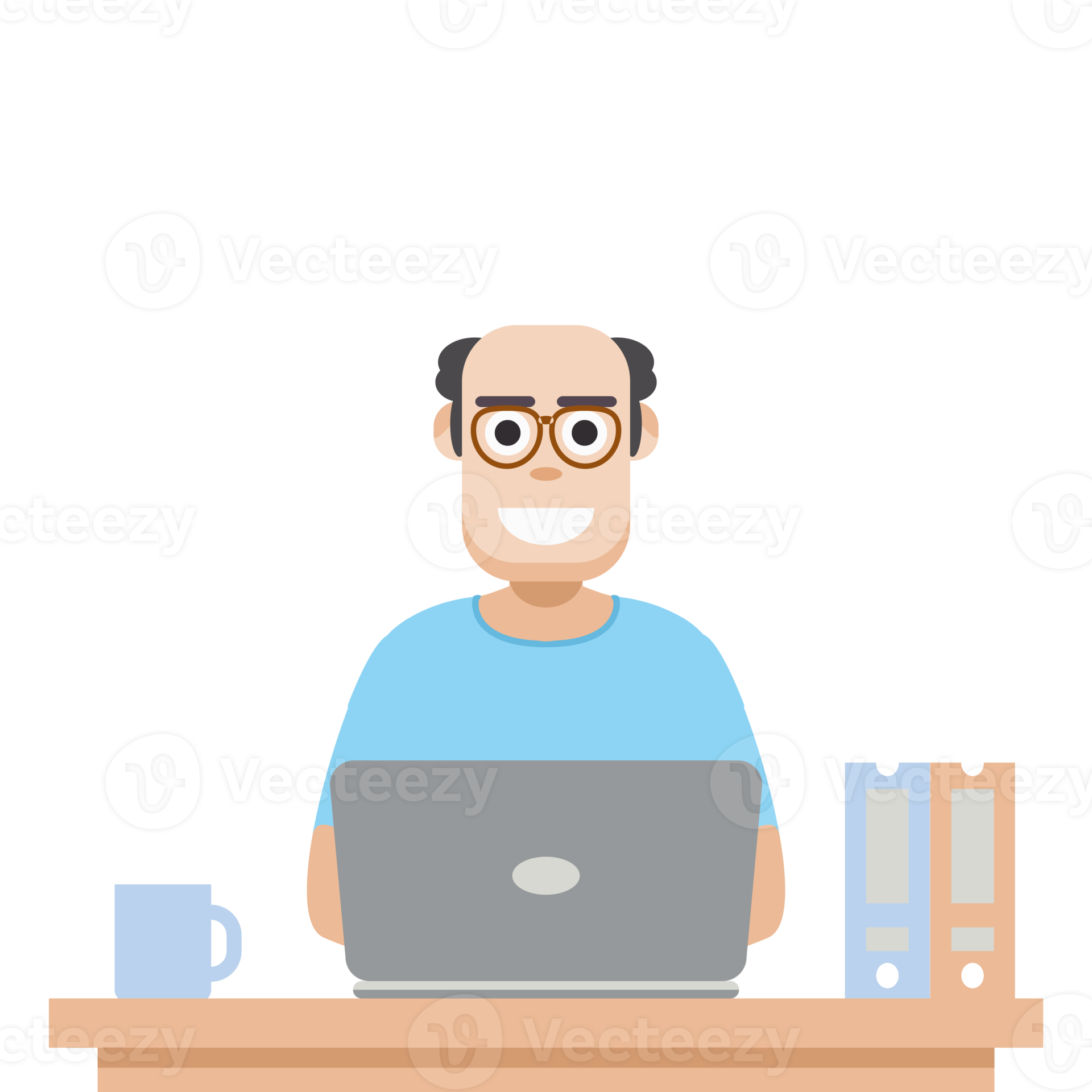 Man Using Laptop For Work From Home Wear T shirt 11841336 PNG man-using-laptop-for-work-from-home-wear-hoodie-11841837-png