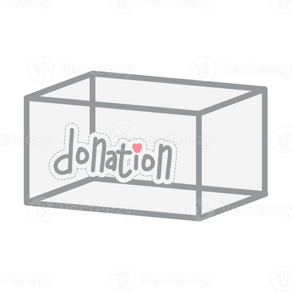 caja de caridad y donación comparte el amor a la humanidad png