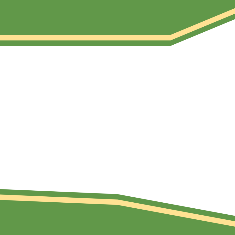 twibbon green and yellow frame basic shape png
