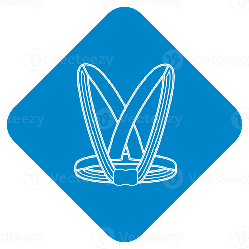mandatory personal protective equipment body harness safety sign symbol logo png