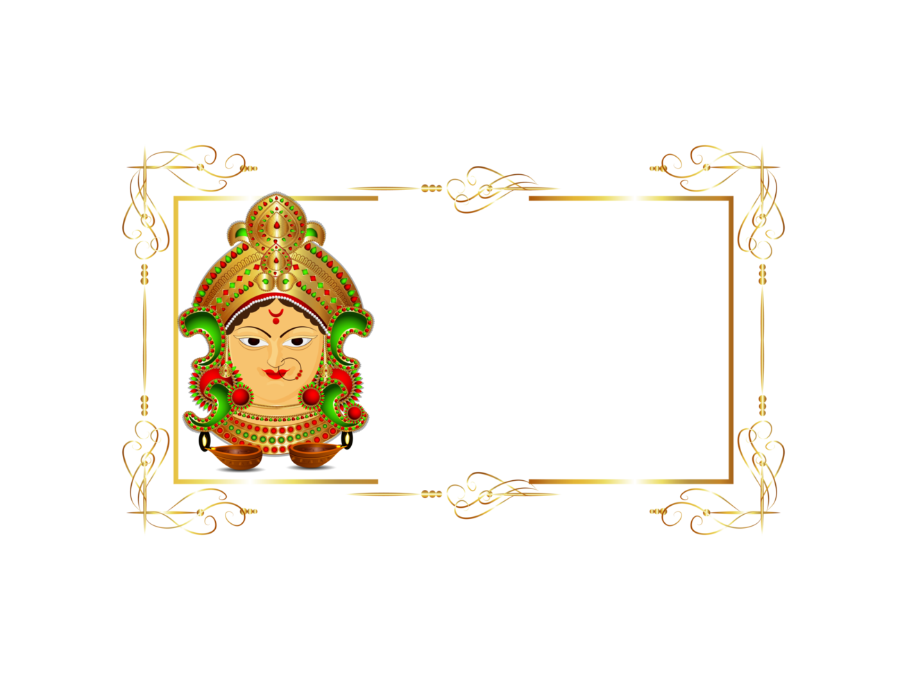 Happy navratri indian festival celebration background png