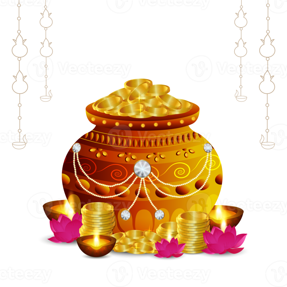 Happy dhanteras celebration background png