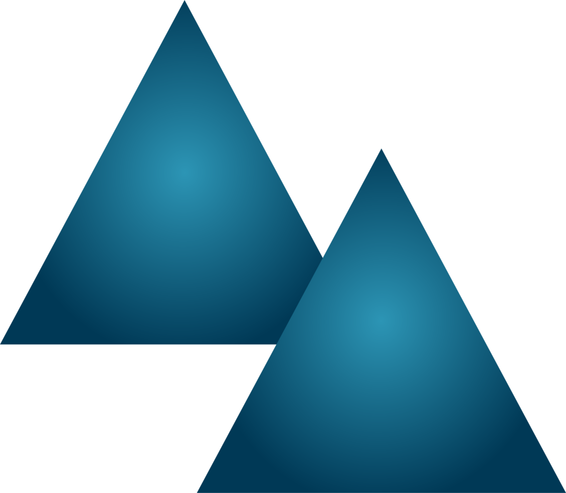 Triangles with a blue gradient. png