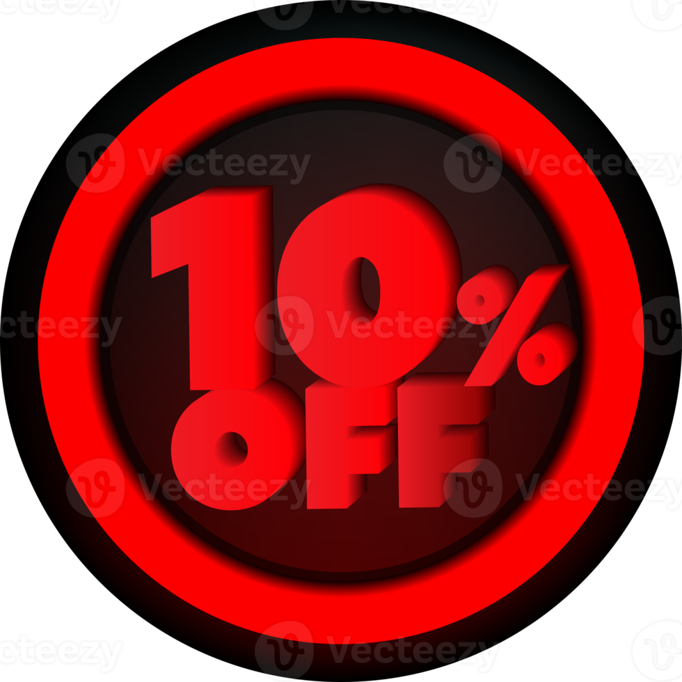 TAG 10 PERCENT DISCOUNT BUTTON BLACK FRIDAY PROMOTION FOR BIG SALES png