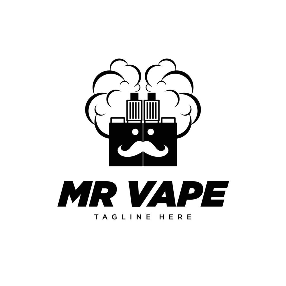 diseño de logotipo de vape para tienda de vape vector