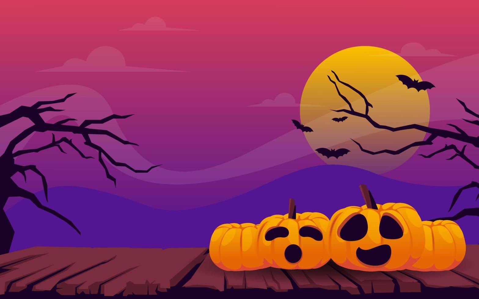 gradient halloween background vector