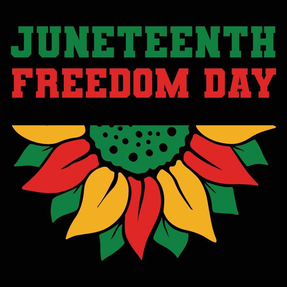 Juneteenth Day t shirt design vector