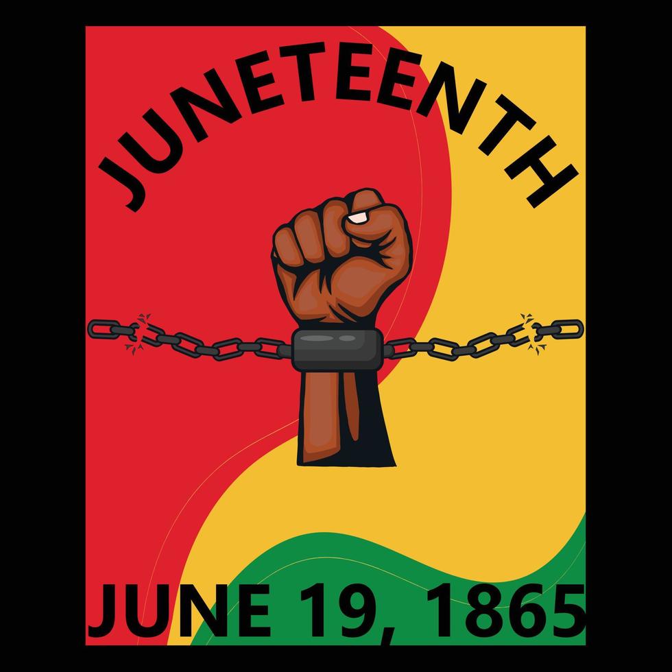 Juneteenth Day t shirt design vector