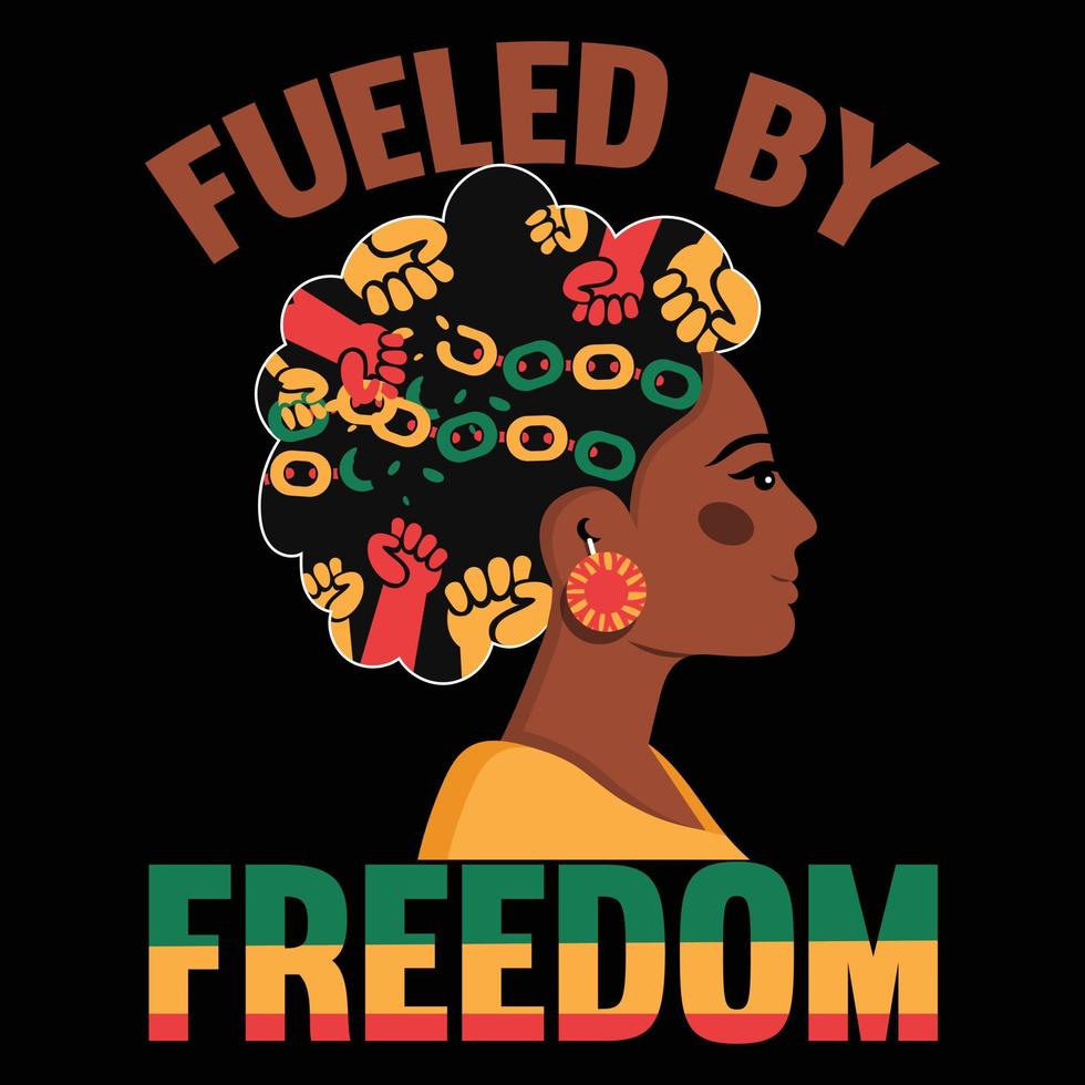 Juneteenth Day t shirt design vector