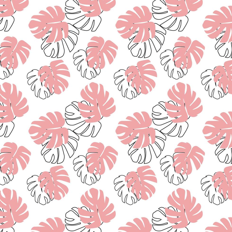 Pink and white pattern vector