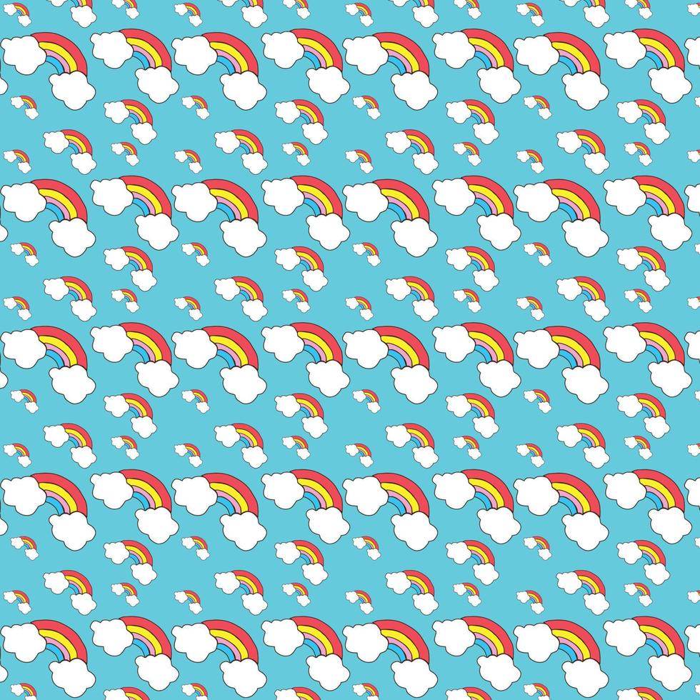 Rainbow background pattern vector
