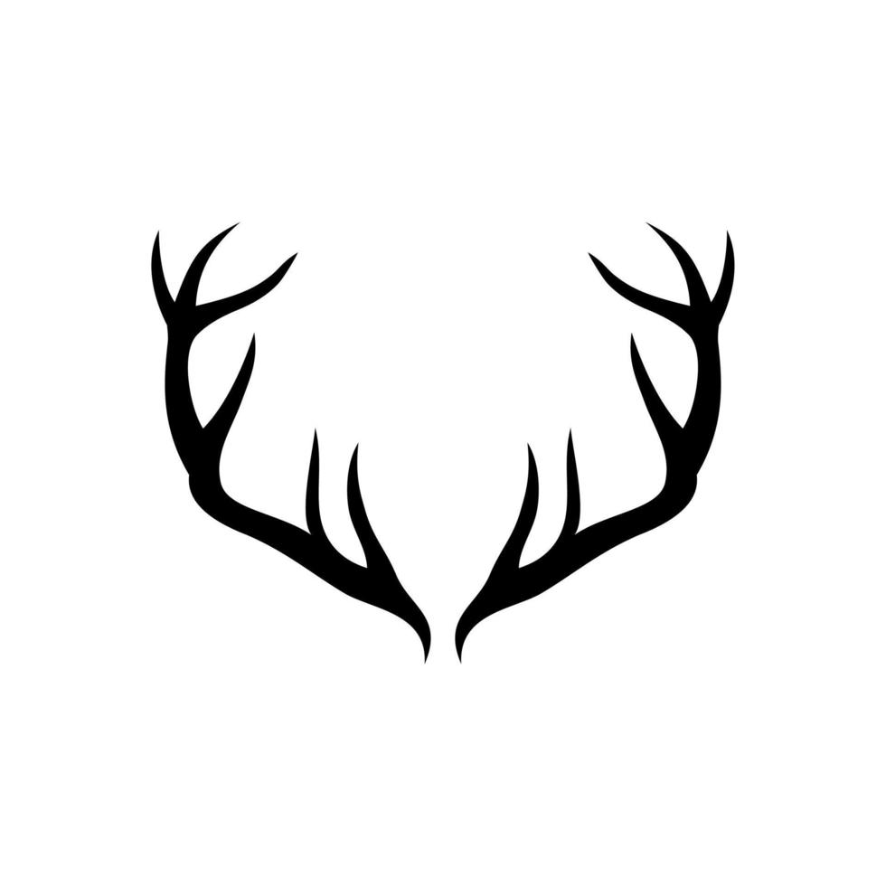 logotipo de cuerno de venado vector