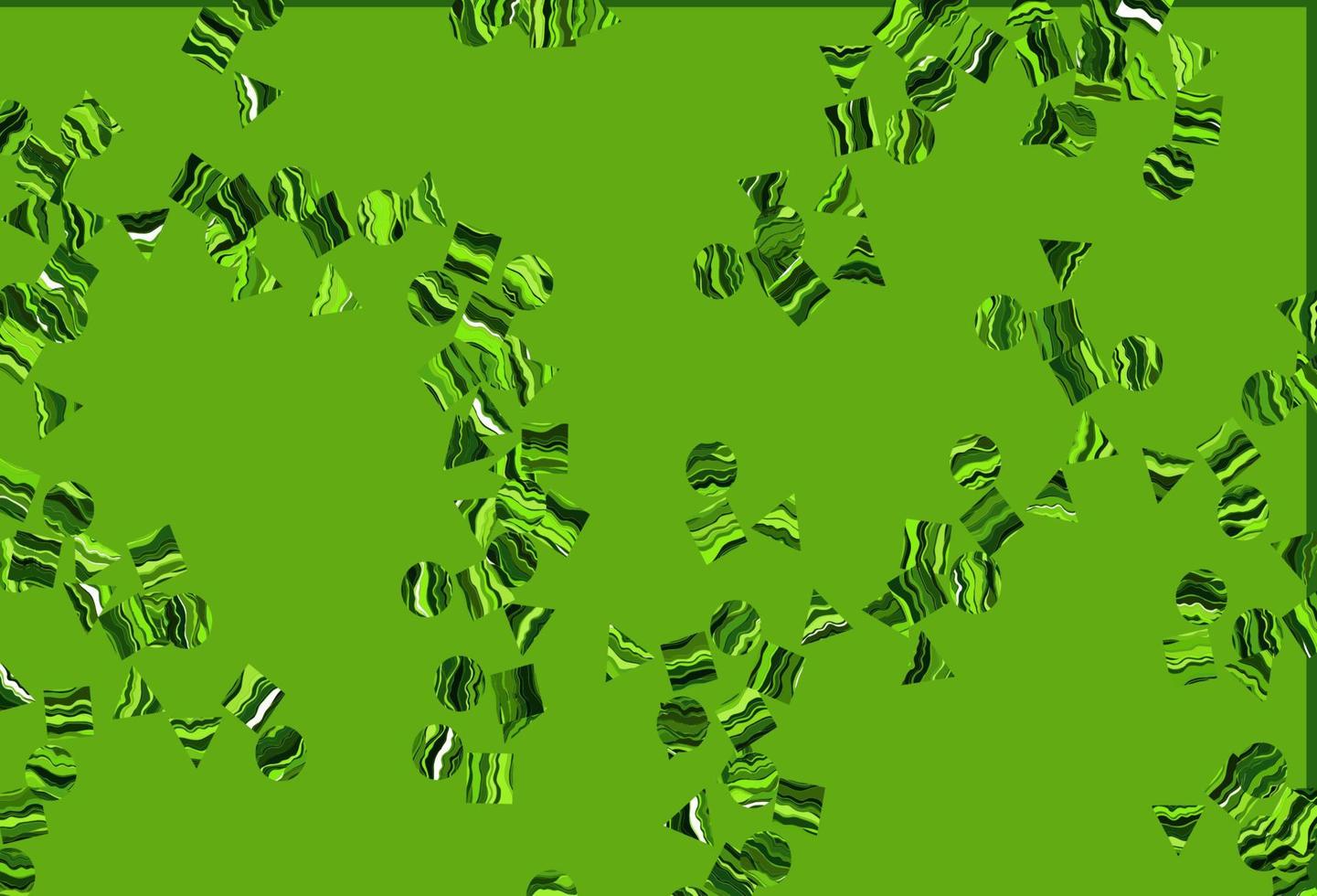 Light Green vector layout with circles, lines, rectangles.