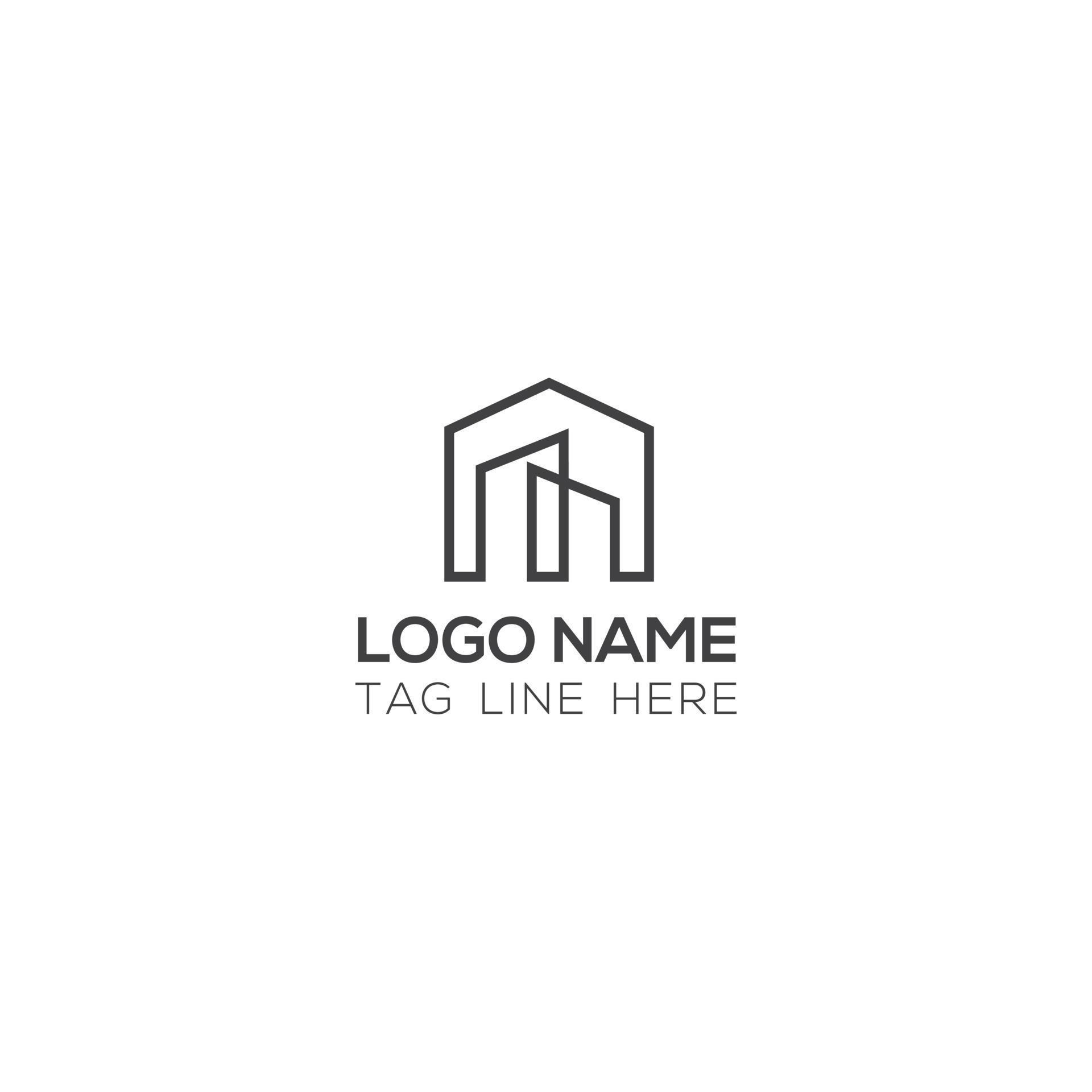 Real estate, technology, letter, branding, house, home, luxury logo