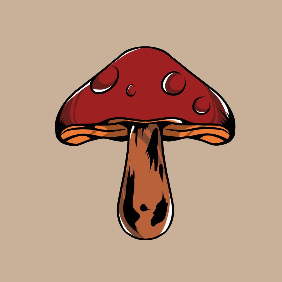 ilustración de vector de mashroom hecha especialmente para uso de marca publicitaria y mucho más