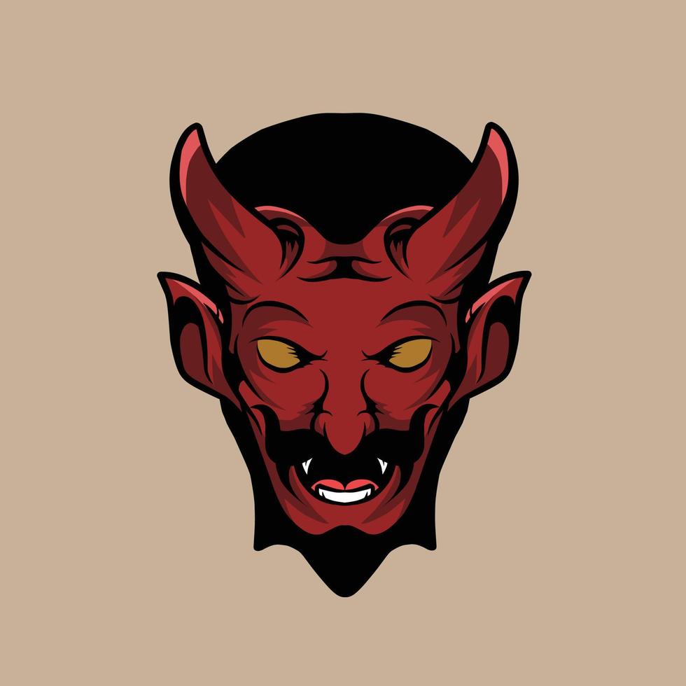 red devil vector illustration made especially for advertising branding use and much more