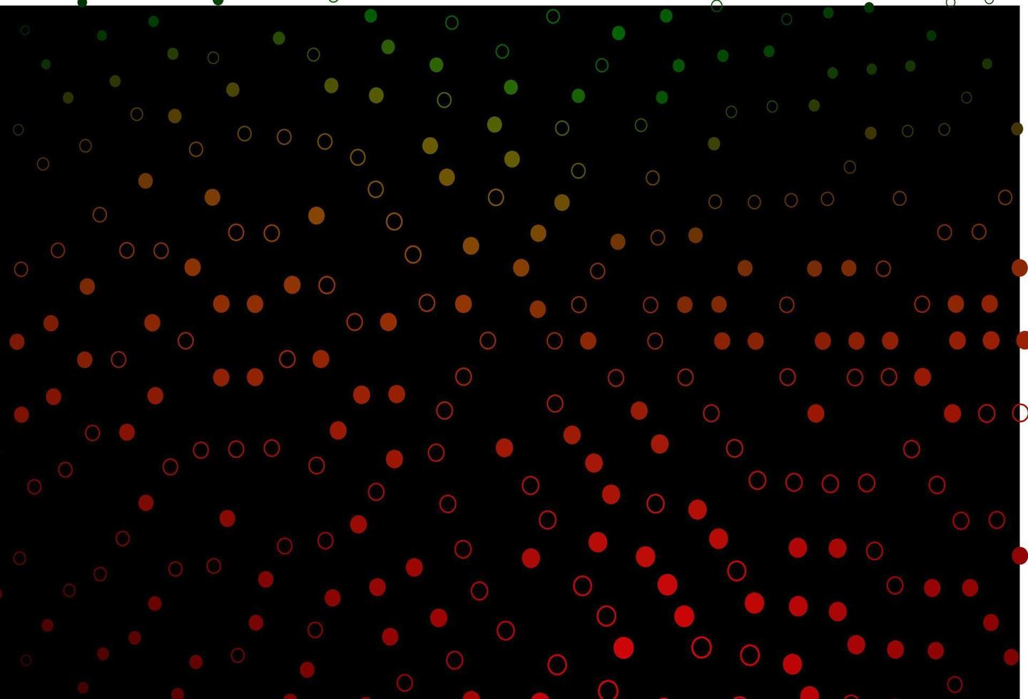 Dark Green, Red vector pattern with spheres.
