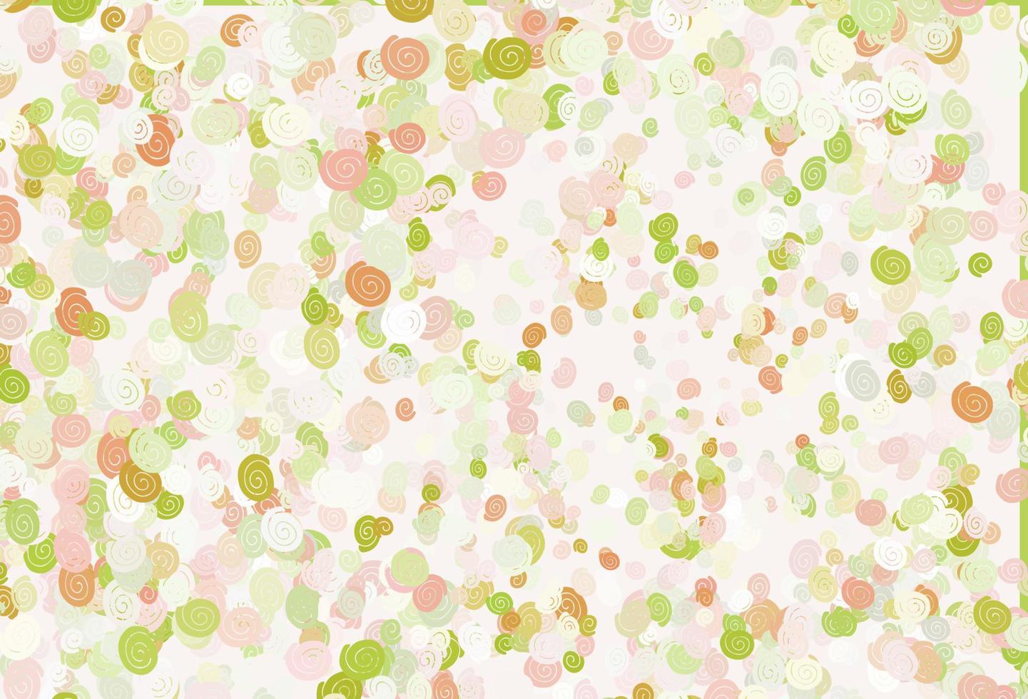 Light Green, Red vector template with lava shapes.