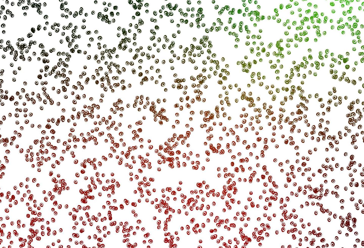 Light Green, Red vector cover with spots.